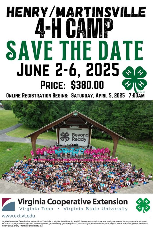 4-H Camp 2025 Henry County Martinsville
